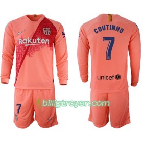 Billige Fotballdrakter FC Barcelona Coutinho 7 Barn Tredjedraktsett 2018/19 Langermet